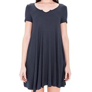 Bundle 3 for $30 American apparel short easy 2x2 gray rib dress M